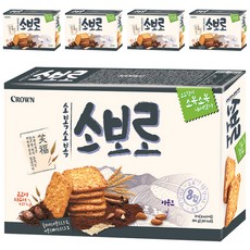 크라운 소복소복 소보로 과자, 240g, 5개