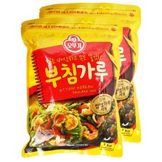 OTTOGI 不倒翁 煎餅粉, 1kg, 2個