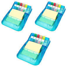 3M Post-it 利貼 3M 彈出式分配器 KR-2001 + 彈出式補充裝 + 旗幟 5 色組合裝, 混色, 3組