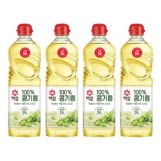 CJ BEKSUL 白雪 大豆油, 500ml, 4個