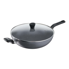 Tefal 特福 礦石灰系列 不沾炒鍋加蓋, 32cm, 1個