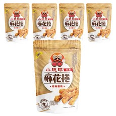 福味 小琉球麻花捲 黑糖煉乳 200g*5包, 台灣在地風味手工零食
