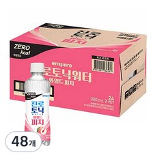 진로토닉제로 진로 토닉워터 와일드 피치 제로 칼로리 48개 300ml