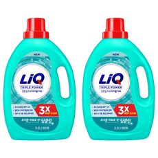 리큐 진한겔 딥클린 트리플파워 일반용 액상세제 본품, 3.5L, 2개