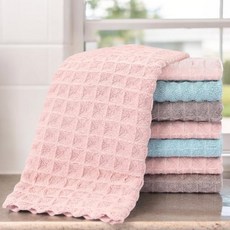 LifeShopping CLEAN SHOP 萬用潔淨布 3條, 30x30cm, 汙垢輕鬆擦除, 不沾水痕, 強力吸水, 乾濕兩用皆適宜, 混和顏色