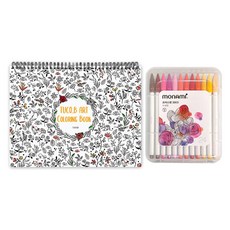 픽셀아트컬러링+모나미프러스펜48색세트