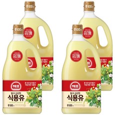 해표 식용유, 1.5L, 4개
