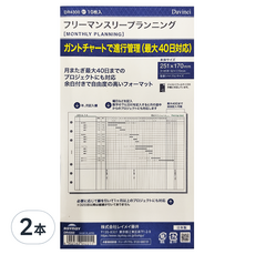 Raymay 藤井 Davinci 聖書三折月計劃管理內頁 10張, DR4300, 2本