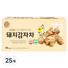 우리차 돼지감자차, 1g, 100개입, 25개