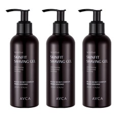 Abka 敏感肌膚貼合剃須凝膠, 200ml, 3個