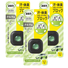 ST 雞仔牌 消臭力 DEOX 車用夾式芳香消臭劑 2ml (草本蘋果香), 草本+蘋果香, 3個