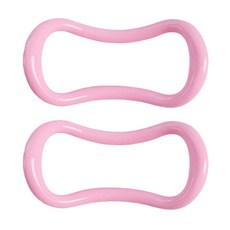 휴다온 필라테스 종아리 요가링 하드 타입, 핑크, 2개