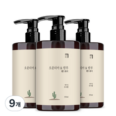 살림백서 오푼티아 앤 밤부 핸드워시 우디, 9개, 300ml