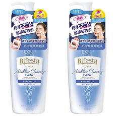 Bifesta 碧菲絲特 抗暗沉即淨卸妝水, 溫和去除老廢角質, 深層清潔, 不含人工香料, 400ml, 2瓶