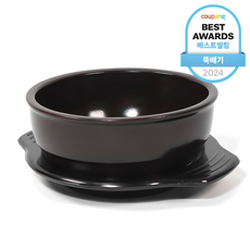 진뚝배기 직화 설렁탕기A 2호 + 멜라민 받침 세트, 17.8cm, 1개 2호, 1세트