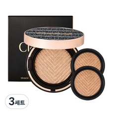 끌레드벨 미라클파워 슈퍼커버 쿠션 13g + 리필 13g x 2p, 23호, 3개