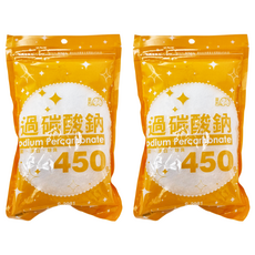 夏和 過碳酸鈉 S-2981, 450g, 2入組 - 天然配方，多用途清潔，除菌漂白消臭, 2入