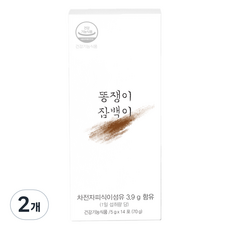 잠백이 똥쟁이 차전자피 식이섬유 14p, 70g, 2개