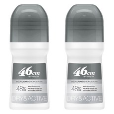 ON THE BODY 46cm菸鹼醯胺滾珠止汗劑 木質麝香, 2個, 75ml