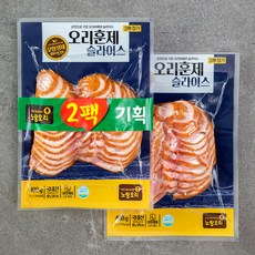 노랑오리 오리훈제 슬라이스, 400g, 2개