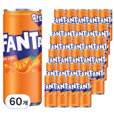 환타 오렌지 탄산음료, 250ml, 60개