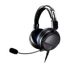 audio-technica 鐵三角 遊戲專用耳機麥克風組 ATH-GL3, 230克輕量設計 可清洗可卸式頭帶 Ø45mm大口徑驅動單元, 黑色