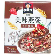 QUAKER 桂格 美味燕麥 可可鮮苺, 232g, 1盒