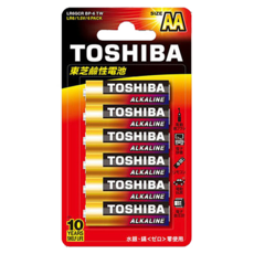 TOSHIBA 東芝 鹼性電池 3號, 6個, 1組