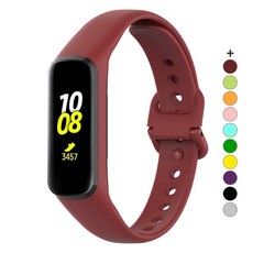 Galaxy Fit 2矽膠多彩錶帶 43mm FIT2, 葡萄酒