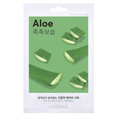 미샤 에어리 밀착 시트마스크 알로에, 1개입, 1개 1개입, 1개