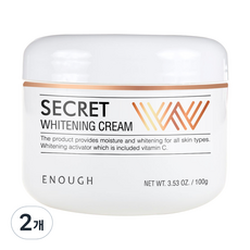 韓國 ENOUGH Secret W淨白提亮乳霜 100g, 2個