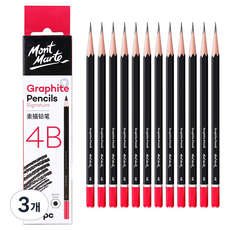 Mont Marte 蒙瑪特 Donga PMS素描筆 鉛筆 12入, 3個, 4B