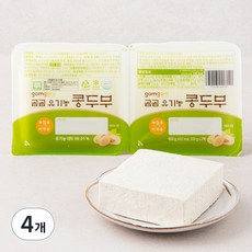 곰곰 유기농 콩두부, 300g, 4개