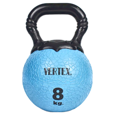 VERTEX 橡膠壺鈴, 8公斤, 台灣製, 天藍色, 32cm*21cm*8kg, 1個