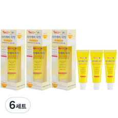 예꼬맘 치카케어 3단계 주니어용 고불소 치약 60g + 미니 치약 15g, 6세트