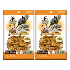 Pet Village 魔法村 營養高鈣黃金蛋白黃粉蟲, 寵物鼠 蜜袋鼯 刺蝟 爬蟲 觀賞魚鳥適用, 35公克, 35g, 2包