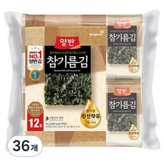 양반 참기름 김, 4.5g, 36개