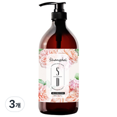 샹달 딥퍼퓸 컬렉션 바디워시 화이트머스크, 3개, 1000ml