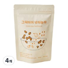 그릭데이 넛티놀라 시리얼, 150g, 4개