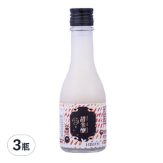 菇王 甜米釀, 特殊發酵技術 獨特台灣風味, 無酒精成分, 大人小孩都能喝, 200ml, 3瓶