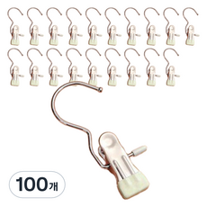 논슬립 외집게 옷걸이, 03 아이보리, 100개