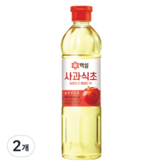 백설 사과식초, 900ml, 2개