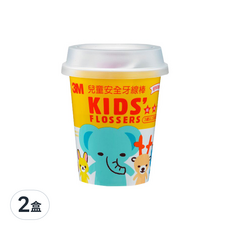 3M 兒童安全牙線棒 3歲以上, 2盒