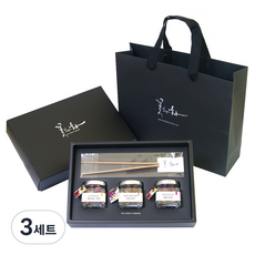 꽃보다차 아담한 꽃차 선물세트, 메리골드꽃 4g + 목련꽃 1.5g + 매화 5g + 차집게 + 쇼핑백, 3세트