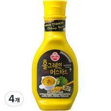 오뚜기 홀그레인머스타드, 280g, 4개