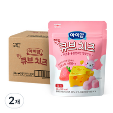 아이얌 한입 큐브치즈 10p, 딸기, 200g, 2개