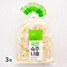풀스키친 국산 숙주나물, 500g, 3개