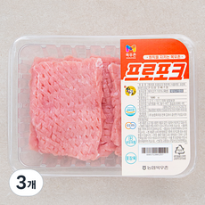 목우촌 프로포크한돈 등심 돈가스용 (냉장), 500g, 3개