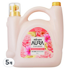 AURA 섬유유연제 피오니블러썸, 5개, 5.5L