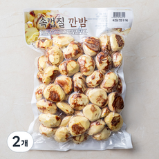 아산율림영농조합법인 속껍질 깐밤, 1kg(대), 2개